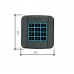 806SL-0150 SELT1NDG - Клавиатура кодонаборная накладная, 12 кнопок, синяя подсветка, цвет RAL7024
